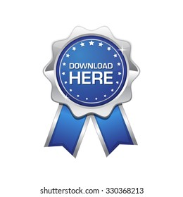 Download Here Blue Vector Icon Design