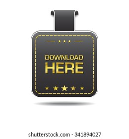 Download Here golden Vector Icon Design