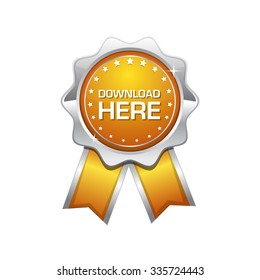 Download Here Yellow Vector Icon Design