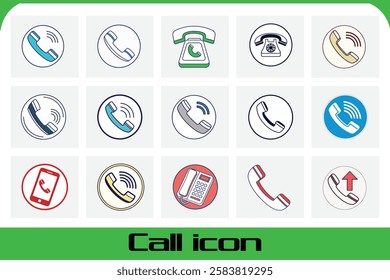 Download high-quality call icon vector illustration perfect for digital designs apps and communication projects with a modern sleek look