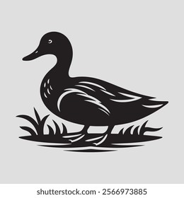 Download a high-quality Duck Silhouette Vector Illustration, perfect for t-shirt designs, home decor, clipart, logos, and more. Ideal for printable graphics,EPS files, and creative projects in 300 DPI