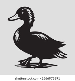 Download a high-quality Duck Silhouette Vector Illustration, perfect for t-shirt designs, home decor, clipart, logos, and more. Ideal for printable graphics,EPS files, and creative projects in 300 DPI