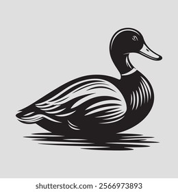 Download a high-quality Duck Silhouette Vector Illustration, perfect for t-shirt designs, home decor, clipart, logos, and more. Ideal for printable graphics,EPS files, and creative projects in 300 DPI