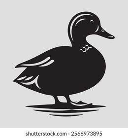 Download a high-quality Duck Silhouette Vector Illustration, perfect for t-shirt designs, home decor, clipart, logos, and more. Ideal for printable graphics,EPS files, and creative projects in 300 DPI