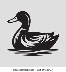 Download a high-quality Duck Silhouette Vector Illustration, perfect for t-shirt designs, home decor, clipart, logos, and more. Ideal for printable graphics,EPS files, and creative projects in 300 DPI