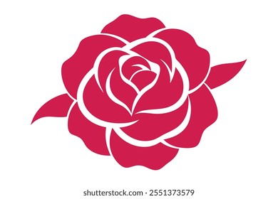 Faça o download de uma ilustração vetorial rosa damascena de alta qualidade com elegantes ícones de arte em linha, silhueta e logotipo. Este belo design clipart é perfeito para vários projetos criativos, incluindo