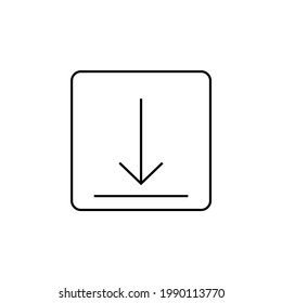 download icon, arrow download vector 