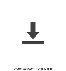 Download icon arrow vector template