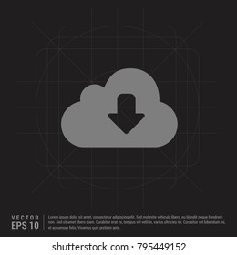 Download Icon Black Creative Background