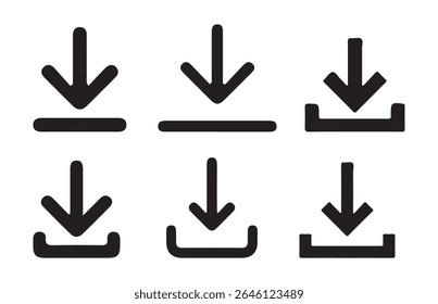 download icon, download button. import data storage icon button. Software download icon . Web icon set. Vector illustration eps 10