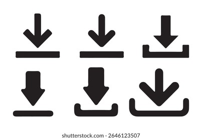 download icon, download button. import data storage icon button. Software download icon . Web icon set. Vector illustration eps 10