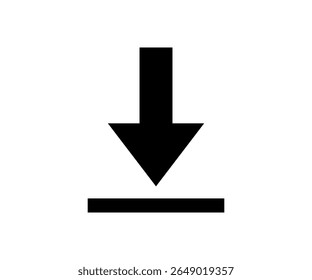 Ícone Download, botão Download. Ícone Salvar arquivo, importar design de vetor de armazenamento de dados e ilustração.