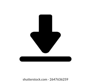 Ícone Download. Descarregue o design vetorial do botão e a ilustração.


