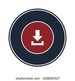 Download icon in circle