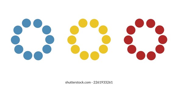 download icon, circle on a white background, vector illustration