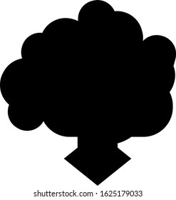 download icon - cloud Download icon - computer communication concept