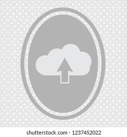 Download icon. Cloud download icon. Unloading. Computer communication. Vector illustration. Color easy to edit. Transparent background.