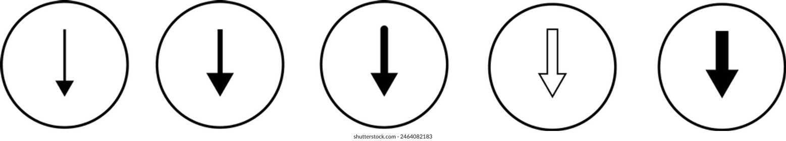 Download icon collection. Software download icon. Vector illustration eps 10.