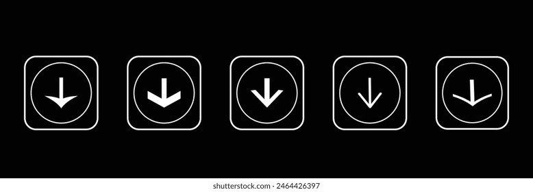 Download icon collection. Software download icon. Vector illustration. eps10.