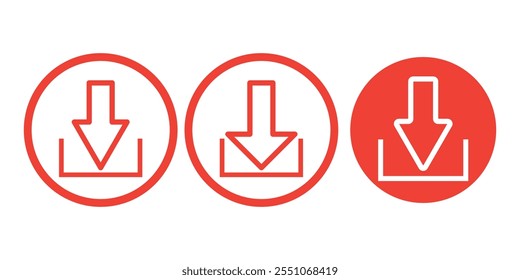 Download icon collection. Software download icon. Vector illustration.