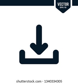 Download icon collection in solid color or glyph style
