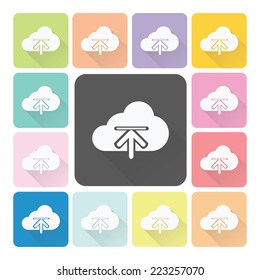 Download Icon color set vector illustration.