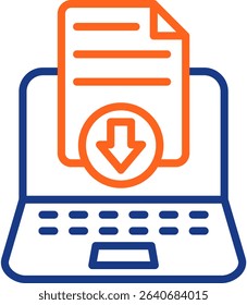 Download Icon Color Vector Illustration