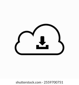 Download icon, data, storage or logo isolated sign symbol vector illustration - high quality black style vector icons