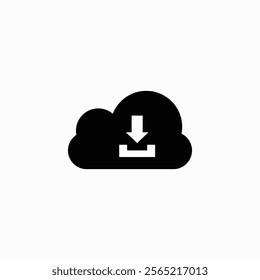 Download icon, data, storage or logo isolated sign symbol vector illustration - high quality black style vector icons