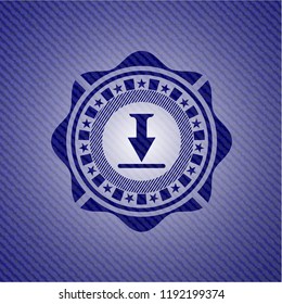 download icon with denim texture