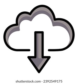Download icon design, illustration design