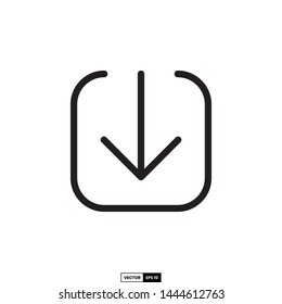 Download icon, design inspiration vector template for interface and any purpose