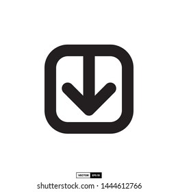 Download icon, design inspiration vector template for interface and any purpose
