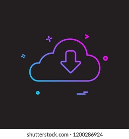 Download icon design vector