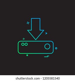Download icon design vector 