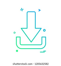 Download icon design vector