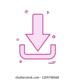 Download icon design vector
