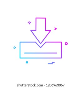 Download icon design vector