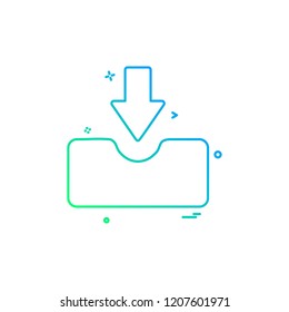 Download icon design vector