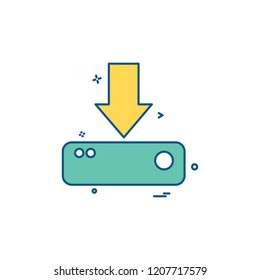Download icon design vector 