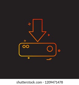 Download icon design vector 