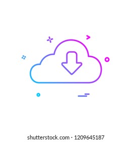 Download icon design vector