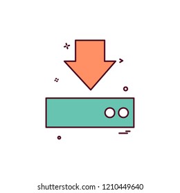Download icon design vector