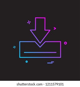 Download icon design vector