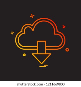 Download icon design vector