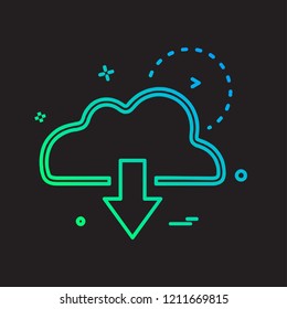Download icon design vector