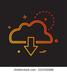 Download icon design vector