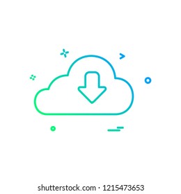 Download icon design vector