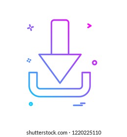 Download icon design vector