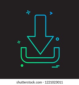 Download icon design vector